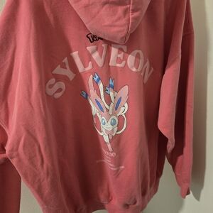 pokemon sylveon pink hoodie